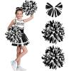 imageSpooktacular Creations Girl Cheerleader Costume Halloween Cute Cheer Uniform Outfit with Accessories for Dress Up PartiesBlack White