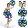 imageSpooktacular Creations Girl Cheerleader Costume Halloween Cute Cheer Uniform Outfit with Accessories for Dress Up PartiesYellow Blue