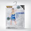 imageSpooktacular Creations Girl Cheerleader Costume Halloween Cute Cheer Uniform Outfit with Accessories for Dress Up PartiesYellow Blue