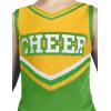 imageSpooktacular Creations Girl Cheerleader Costume Halloween Cute Cheer Uniform Outfit with Accessories for Dress Up PartiesYellow Green