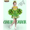 imageSpooktacular Creations Girl Cheerleader Costume Halloween Cute Cheer Uniform Outfit with Accessories for Dress Up PartiesYellow Green