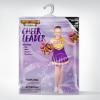 imageSpooktacular Creations Girl Cheerleader Costume Halloween Cute Cheer Uniform Outfit with Accessories for Dress Up PartiesYellow Purple