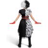 imageSpooktacular Creations Girl Dalmatian Costume Polka Dots Dress Set for Girls Halloween Dress up and Costume parties