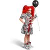 imageSpooktacular Creations Girls Clown Costume Evil Clown Dress Halloween Scary Jester Costume for Girls Halloween