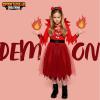 imageSpooktacular Creations Girls Devil Costume Child Devil Dress with Demon Horn Headband for Kids Halloween Role Play Parties