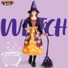 imageSpooktacular Creations Girls Light Up Bat Witch Tutu Costume Toddlers Dress with Hat Broom for Kids Halloween Themed PartiesPurple