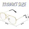 imageSpooktacular Creations Gold Metal Frame Glasses Old Man Old lady Costume Halloween Classic Glasses Accessory for Kids Men Women Grandma 80s 90s Dress Up Halloween Costume Prop