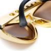 imageSpooktacular Creations Gold Sunglasses Disco Glasses 50s 60s 70s Glasses for Halloween Party Costume Rockstar Accessories Gold Celebrity Sunglasses for women and men