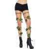 imageSpooktacular Creations Green Leaf Leg Wraps Shimmer Garter for Adult Women Garter Leg Wraps for Rave Dancing Party Halloween Costume Cosplay Parties