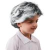 imageSpooktacular Creations Grey Old Man Wig Grandpa Wig Halloween Costume Accessories for Kids Salt and Pepper Hair Old Person