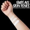 imageSpooktacular Creations Halloween 2 Oz White Face Body Paint Makeup Foundation Cream for Adult Waterproof Body Paint with Makeup Brush for Stage Film Clown SFX Cosplay