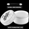 imageSpooktacular Creations Halloween 2 Oz White Face Body Paint Makeup Foundation Cream for Adult Waterproof Body Paint with Makeup Brush for Stage Film Clown SFX Cosplay