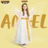 imageSpooktacular Creations Halloween Angel Costume Girls Kids Princess Dress Toddlers Tulle Angel Set with AccessoriesGolden