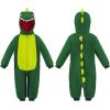 imageSpooktacular Creations Halloween Baby Dinosaur Costume Unisex Dinosaur Hooded Jumpsuit for Halloween Cosplay Themed PartyGreen