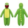 imageSpooktacular Creations Halloween Baby Dinosaur Costume Unisex Dinosaur Hooded Jumpsuit for Halloween Cosplay Themed PartyLight Green