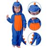 imageSpooktacular Creations Halloween Baby Dinosaur Costume Unisex Dinosaur Jumpsuit for Halloween Cosplay Costume Themed PartyBlue