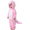 imageSpooktacular Creations Halloween Baby Dinosaur Costume Unisex Dinosaur Jumpsuit for Halloween Cosplay Costume Themed PartyPink