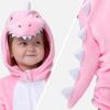 imageSpooktacular Creations Halloween Baby Dinosaur Costume Unisex Dinosaur Jumpsuit for Halloween Cosplay Costume Themed PartyPink