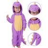 imageSpooktacular Creations Halloween Baby Dinosaur Costume Unisex Dinosaur Jumpsuit for Halloween Cosplay Costume Themed PartyPurple