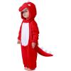 imageSpooktacular Creations Halloween Baby Dinosaur Costume Unisex Dinosaur Jumpsuit for Halloween Cosplay Costume Themed PartyRed