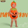 imageSpooktacular Creations Halloween Baby Pumpkin Costume Pumpkin Costume Toddler Outfit with Hood for Halloween Dress up partyOrange