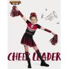 imageSpooktacular Creations Halloween Cheerleader Costume Girls Bad Spirit Costume for Kids Skull Scary Outfit with AccessoriesBlack Red