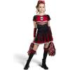 imageSpooktacular Creations Halloween Cheerleader Costume Girls Bad Spirit Costume for Kids Skull Scary Outfit with AccessoriesBlack Red