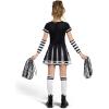 imageSpooktacular Creations Halloween Cheerleader Costume Girls Bad Spirit Costume for Kids Skull Scary Outfit with AccessoriesBlack White