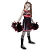 imageSpooktacular Creations Halloween Cheerleader Costume for Girls Kids Zombie Cheerleader Outfit Dead Fearleader DressRed Black
