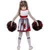 imageSpooktacular Creations Halloween Cheerleader Costume for Girls Kids Zombie Cheerleader Outfit Dead Fearleader DressRed White