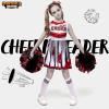 imageSpooktacular Creations Halloween Cheerleader Costume for Girls Kids Zombie Cheerleader Outfit Dead Fearleader DressRed White