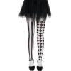 imageSpooktacular Creations Halloween Clown Tights for Adult Women Halloween Black and White Harlequin Tights for Halloween Costume Cosplay Parties