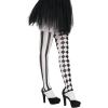 imageSpooktacular Creations Halloween Clown Tights for Adult Women Halloween Black and White Harlequin Tights for Halloween Costume Cosplay Parties