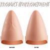 imageSpooktacular Creations Halloween Cone Bald Head Latex Bald Wig Cap for Men Woman Adult Kid Boy Girl Halloween Alien Cosplay Costume Accessory Egg Shaped Head Party Dress Up Masquerade Makeup Prop