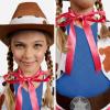 imageSpooktacular Creations Halloween Cowgirl Costume for Girls Toddler White Cowgirl Dress Outfit with Western Hat for Kids DressUp Cosplay and Themed Party Medium 810 yrsBlue