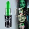 imageSpooktacular Creations Halloween Face Body Paint Black Lipstick for Adult Clown SFX Foundation Cream Makeup for Sports Festival or Stage Makeup Cosplay Party Dress Up 013 OzGreen