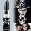 imageSpooktacular Creations Halloween Face Body Paint Black Lipstick for Adult Clown SFX Foundation Cream Makeup for Sports Festival or Stage Makeup Cosplay Party Dress Up 013 Ozblack
