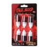 imageSpooktacular Creations Halloween Fake Blood 6 mini Dripping Blood Bottles for Zombie Makeup Vampire Blood Washable Fake Blood for Clothes Face Paint sfx Halloween Makeup