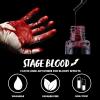 imageSpooktacular Creations Halloween Fake Blood Makeup 1 oz Stage Blood Bottle Bright Washable Drops for Cosplay Party Vampire Zombie SFX Makeup Masquerade