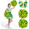 imageSpooktacular Creations Halloween Girl Cheerleader Costume Cheer Uniform Set Cheerleading Outfit for Halloween DressUp PartyGreen