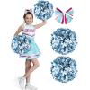 imageSpooktacular Creations Halloween Girl Cheerleader Costume Cheer Uniform Set Cheerleading Outfit for Halloween DressUp PartyLight Blue