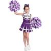 imageSpooktacular Creations Halloween Girl Cheerleader Costume Cheer Uniform Set Cheerleading Outfit for Halloween DressUp PartyPurple