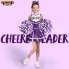 imageSpooktacular Creations Halloween Girl Cheerleader Costume Cheer Uniform Set Cheerleading Outfit for Halloween DressUp PartyPurple