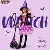 imageSpooktacular Creations Halloween Girls Light Up Witch Costume Toddlers Witch Tutu Dress for Kids Halloween Themed Parties