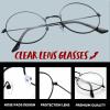 imageSpooktacular Creations Halloween Gold Wizard Glasses Fake Old Men Round Wire Costume Glasses Accessory for Men Women Halloween Dress Up Costume PropBlack