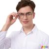 imageSpooktacular Creations Halloween Gold Wizard Glasses Fake Old Men Round Wire Costume Glasses Accessory for Men Women Halloween Dress Up Costume PropBlack