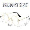 imageSpooktacular Creations Halloween Gold Wizard Glasses Fake Old Men Round Wire Costume Glasses Accessory for Men Women Halloween Dress Up Costume PropGold