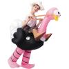 imageSpooktacular Creations Halloween Inflatable Costume Kids Riding an Ostrich Blowup Costume Hat Girls Pink Inflatable Suit