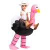 imageSpooktacular Creations Halloween Inflatable Costume Kids Riding an Ostrich Blowup Costume Hat Girls Pink Inflatable Suit