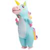 imageSpooktacular Creations Halloween Kids Inflatable Costume Full Body Unicorn Blow Up Costume Unicorn Costumes for PartiesBlue